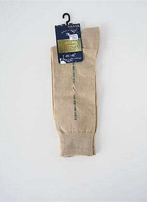 Chaussettes beige PERRIN pour homme