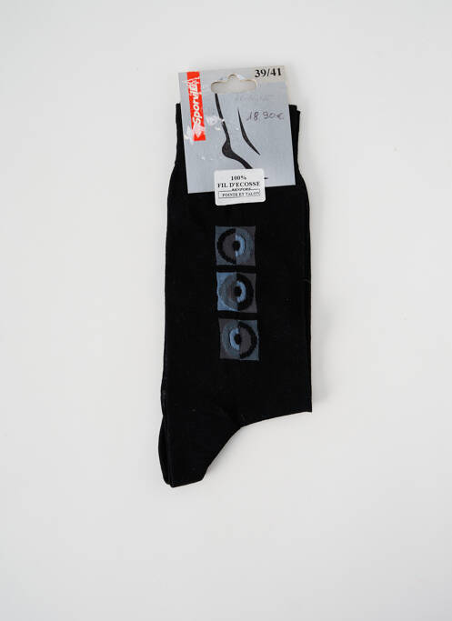 Chaussettes noir SPORVIL pour homme