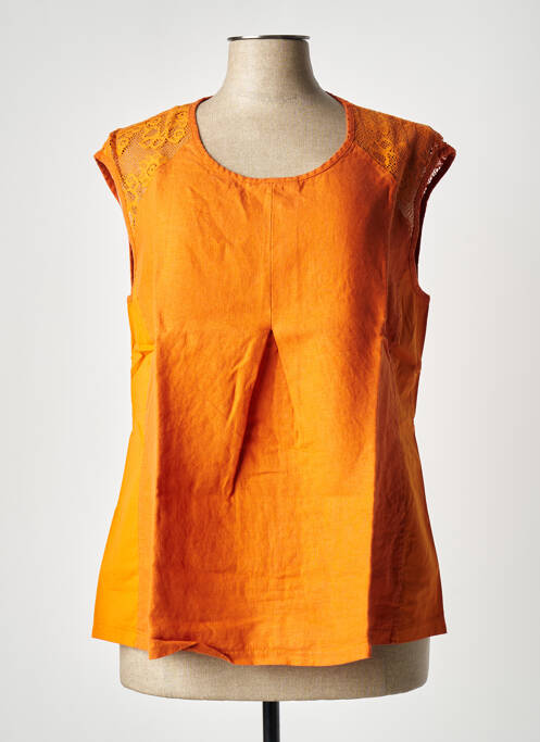 Top orange MALOKA pour femme