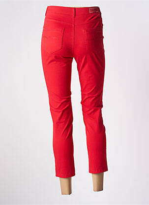 Pantacourt taille haute taille haute rouge I.QUING femme