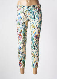 Pantalon 7/8 stretch taille basse beige FREEMAN T.PORTER femme