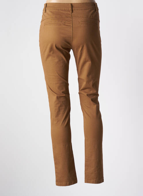 Pantalon chino tissage popeline taille haute jaune SARAH JOHN femme