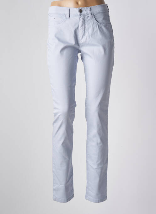 Pantalon slim bleu BRUNO SAINT HILAIRE pour femme