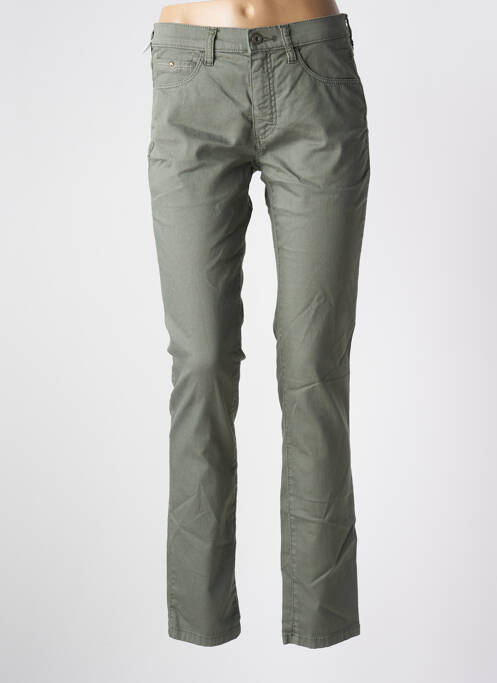 Pantalon slim vert BRUNO SAINT HILAIRE pour femme