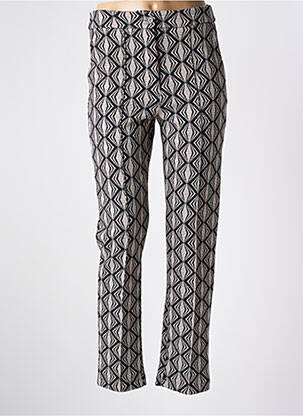 Pantalon slim stretch taille haute noir SENES femme