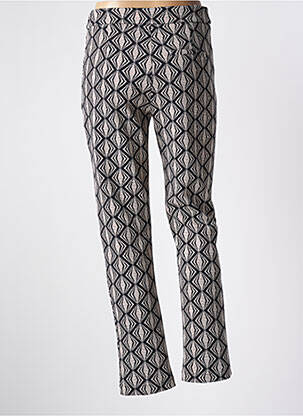 Pantalon slim taille haute taille haute noir SENES femme