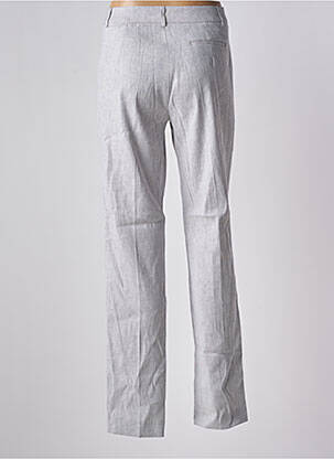 Pantalon droit taille à pinces taille normale gris BRUNO SAINT HILAIRE femme