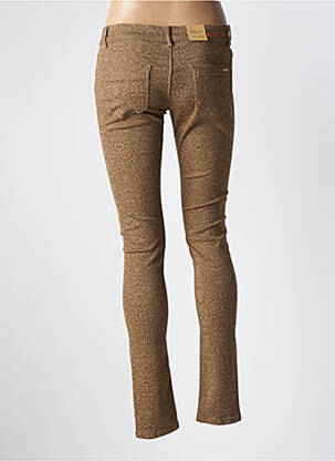 Pantalon slim taille basse taille basse marron TOXIK3 femme