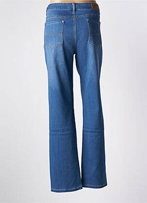 Jeans coupe droite taille haute taille haute bleu KY CREATION femme
