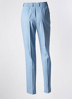 Pantalon slim taille haute taille haute bleu BRUNO SAINT HILAIRE femme