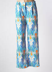 Pantalon large bleu MADE IN ITALY pour femme seconde vue