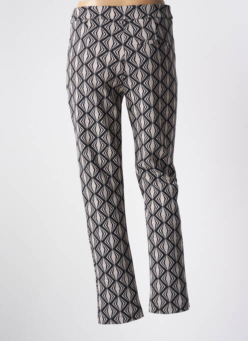 Pantalon slim stretch taille haute noir SENES femme