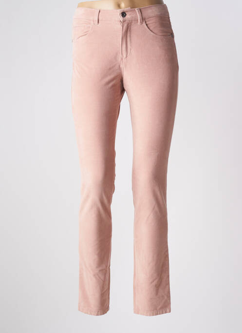 Pantalon slim stretch taille normale rose BRUNO SAINT HILAIRE femme