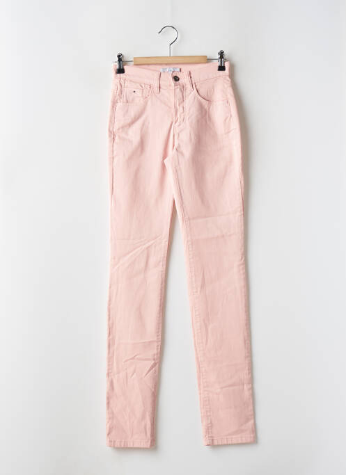 Jeans coupe slim rose BRUNO SAINT HILAIRE pour femme