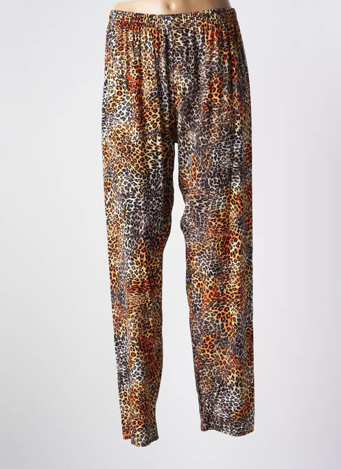 Pantalon droit orange MARINELLO pour femme