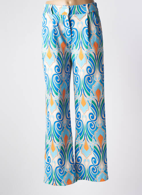 Pantalon large bleu MADE IN ITALY pour femme