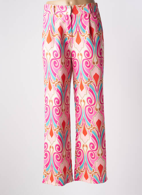 Pantalon large rose MADE IN ITALY pour femme