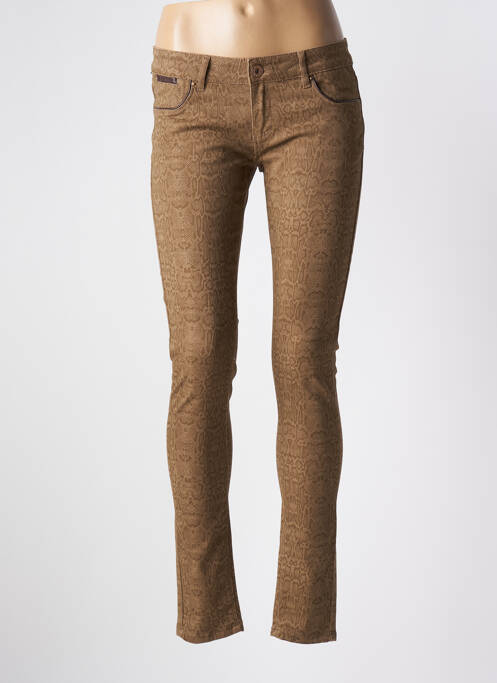 Pantalon slim marron TOXIK3 pour femme