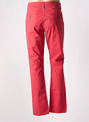 Pantalon chino tissage popeline taille normale rouge MCS homme
