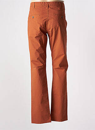 Pantalon chino tissage popeline taille normale marron MCS homme