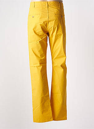 Pantalon chino tissage popeline taille normale jaune MCS homme