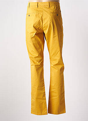 Pantalon chino tissage popeline taille normale jaune MCS homme