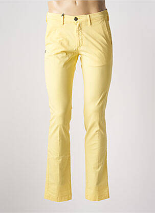 Pantalon chino stretch taille basse jaune 40WEFT homme