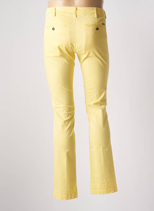 Pantalon chino stretch taille basse jaune 40WEFT homme