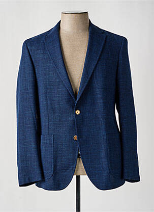 Blazer tissage chiné bleu MANSTON homme