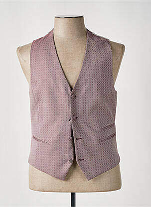 Gilet sans manche bi-matiére rouge DIGEL homme