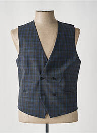 Gilet sans manche bi-matiére gris HUGO BOSS homme