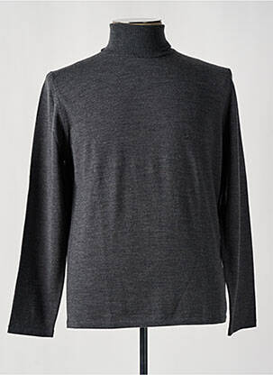 Pull col roulé gris HUGO BOSS pour homme