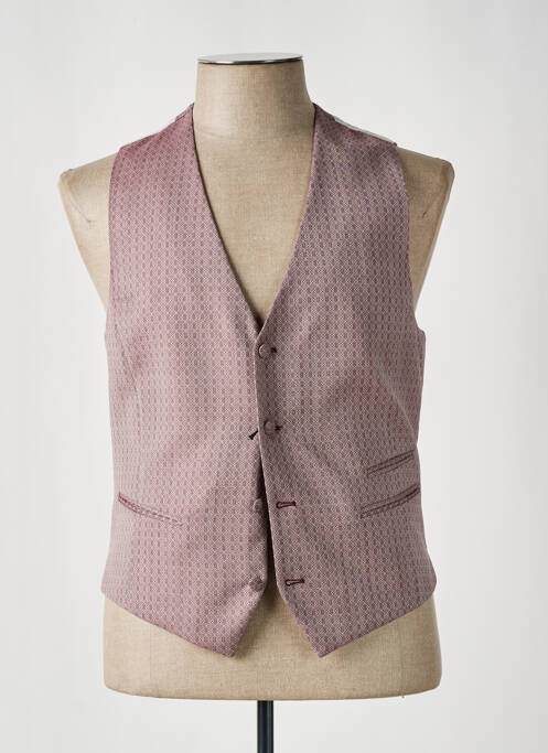 Gilet sans manche tissage satiné rouge DIGEL homme