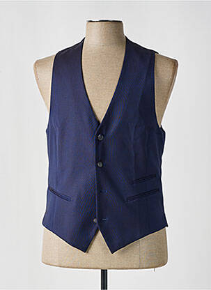 Gilet sans manche bi-matiére bleu DIGEL homme