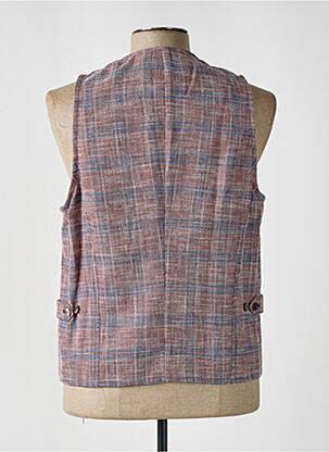 Gilet sans manche tissage chiné rouge DIGEL homme