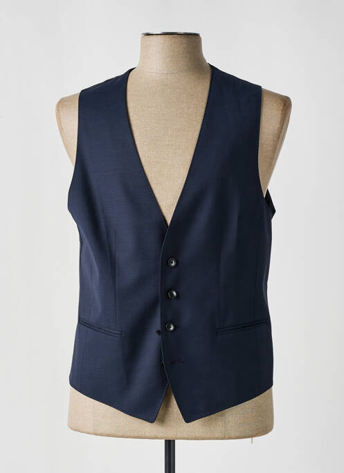 Gilet sans manche bi-matiére bleu HUGO BOSS homme