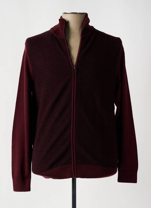 Gilet manches longues rouge HUGO BOSS pour homme