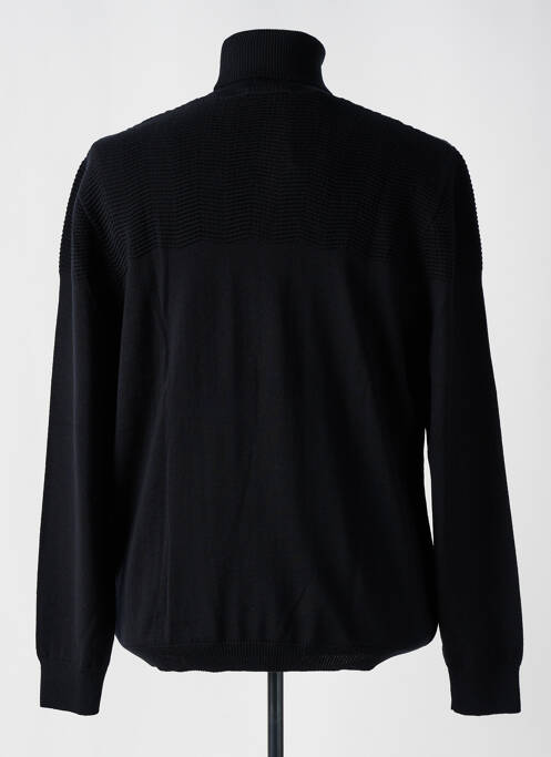 Pull col roulé noir HUGO BOSS pour homme