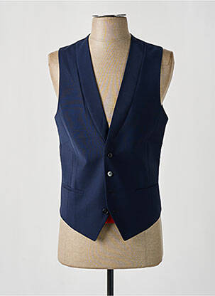 Gilet sans manche poches bleu HUGO BOSS homme