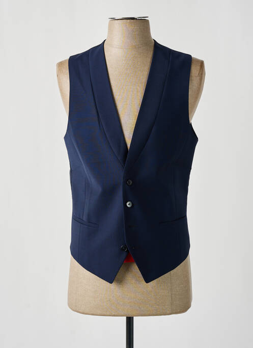 Gilet sans manche poches bleu HUGO BOSS homme
