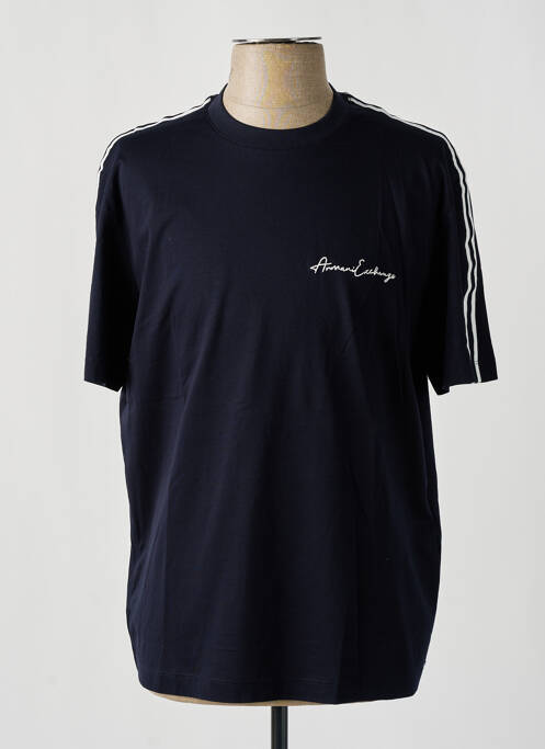 T-shirt bleu ARMANI EXCHANGE pour homme