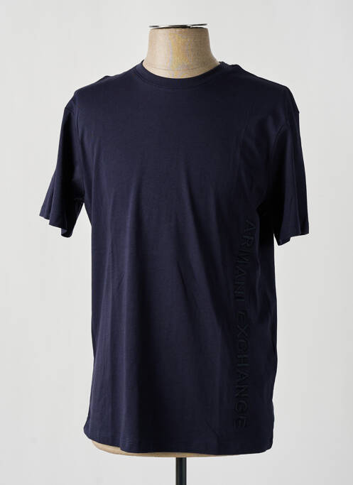 T-shirt bleu ARMANI EXCHANGE pour homme