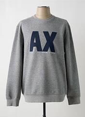 Sweat-shirt gris ARMANI EXCHANGE pour homme seconde vue