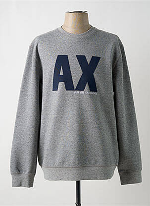 Sweat-shirt gris ARMANI EXCHANGE pour homme