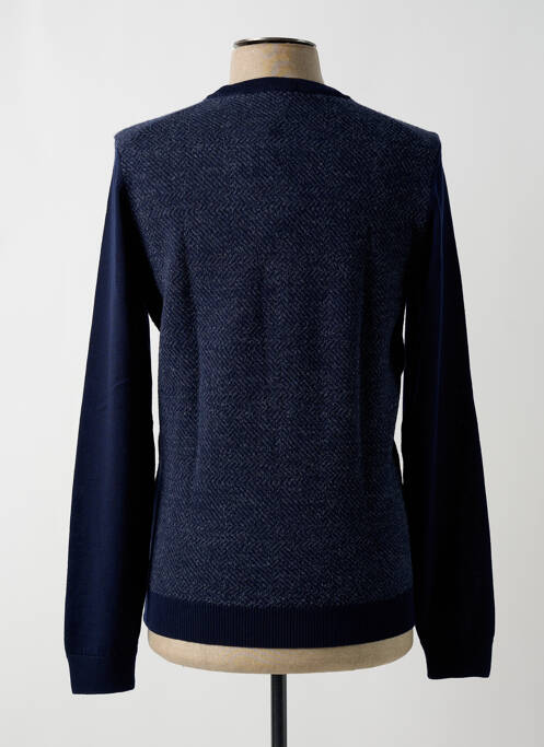 Pull stretch manches longues bleu HUGO BOSS homme