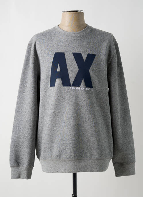 Sweat-shirt gris ARMANI EXCHANGE pour homme