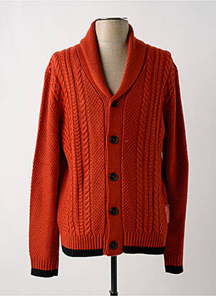 Gilet manches longues col châle orange ARMANI EXCHANGE homme