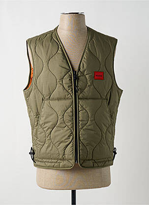 Doudoune poches sans capuche vert HUGO BOSS homme