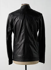 Veste en cuir noir SAMSOE & SAMSOE pour homme seconde vue