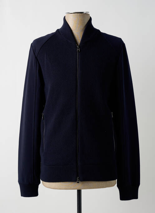 Veste casual fermeture boutonnée sur le devant bleu HUGO BOSS homme